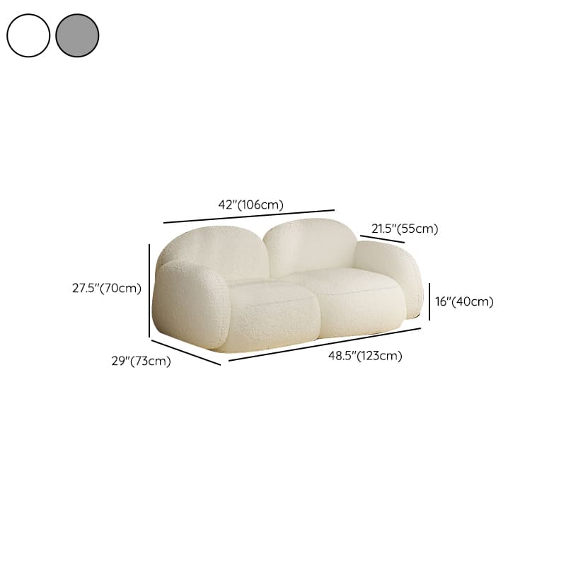 Grey/Green/Coffee Upholstered Cushioned Loveseat with Armrest Living Room - image 20