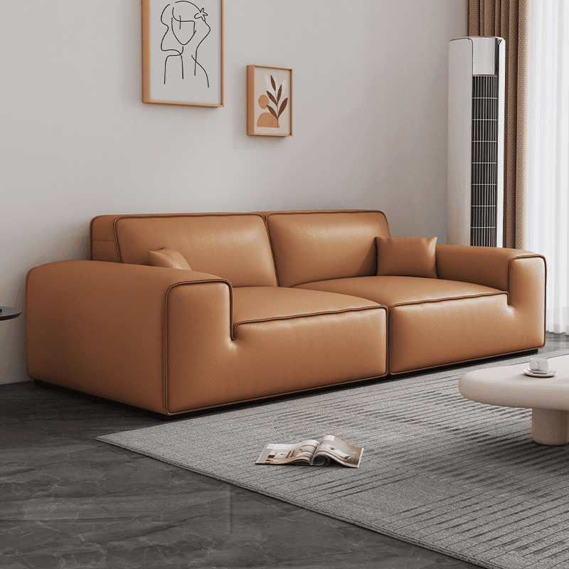 Contemporary Tear Resistant Ink/White/Olive Green Flannel/Pu Upholsterd Sofa Couch - image 3