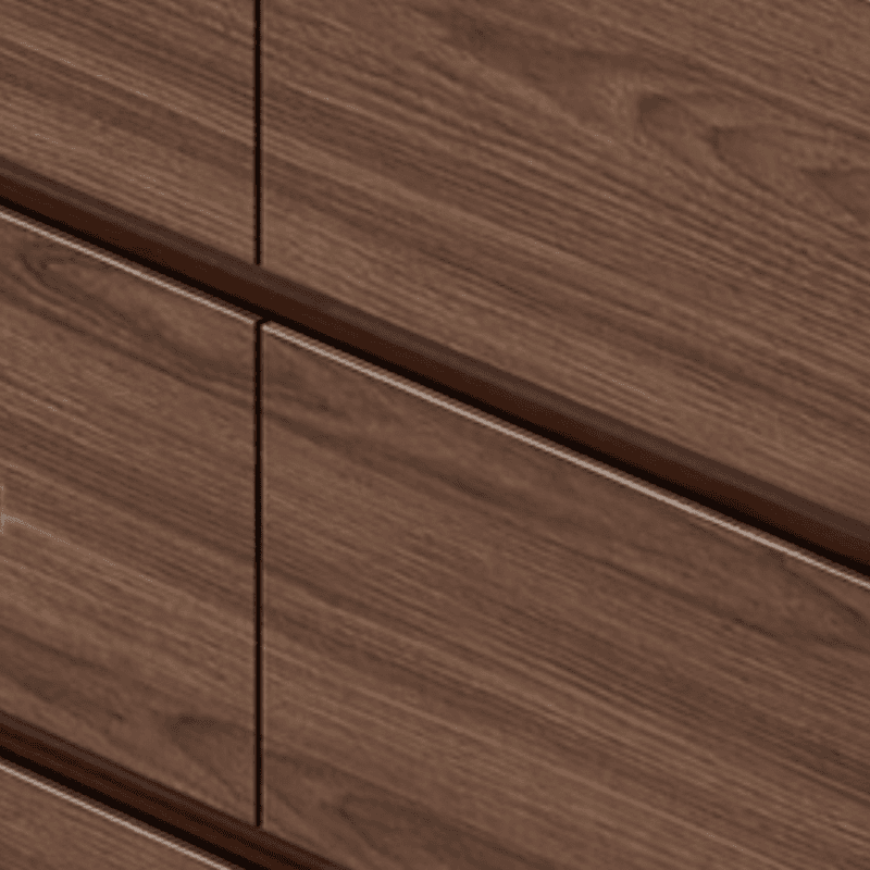 Cocoa Retro Rubberwood Semainier for Sleeping Quarters with 6 Drawers Horizontal - image 4