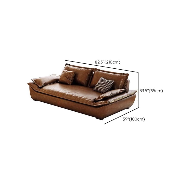 Simplistic Solid Color Tear Resistant Light Brown Standard Sofa for 4/for 3/for 2 - image 17