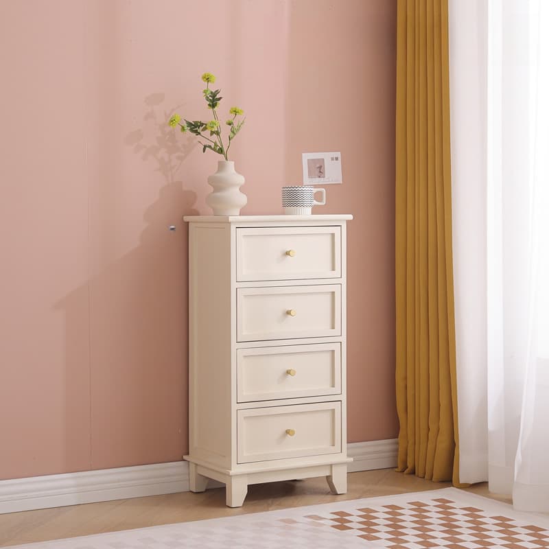 Trendy Cocoa/White/Lemon Color Lumber Rectangle Decorative Cabinet with 6 Drawers/5 Drawers/4 Drawers
