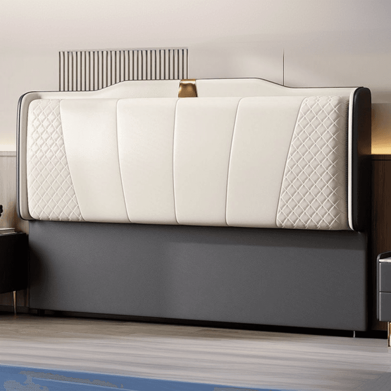 Art Deco Camelback Lumber Panel With Legs & Sponge Cushion for Twin(38"W x 75"L)/King(76"W x 80"L)/Queen(60"W x 80"L) Bed, Standard（36-55“） - image 4