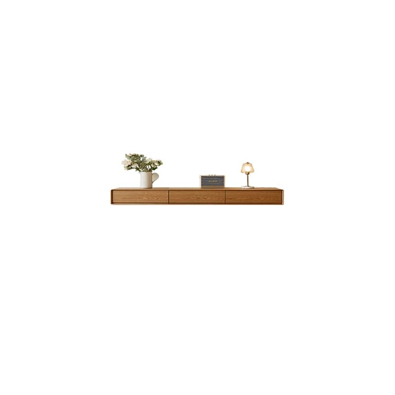 Contemporary Floating Wood TV Stand with 2-Drawer/4 Drawers and 2 Cabinets/1-Cabinet - image 4