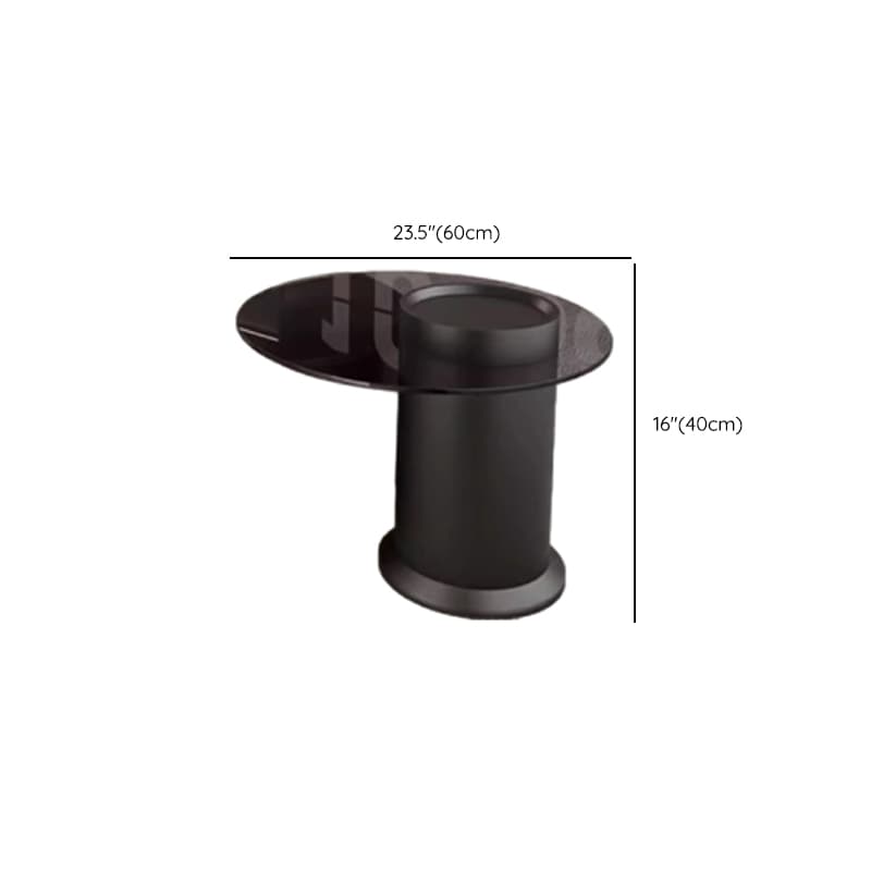 Double Nesting/Single Round/Irregular Accent Table for Living Room with Slate/Glass Tabletop in a Casual Style - image 17