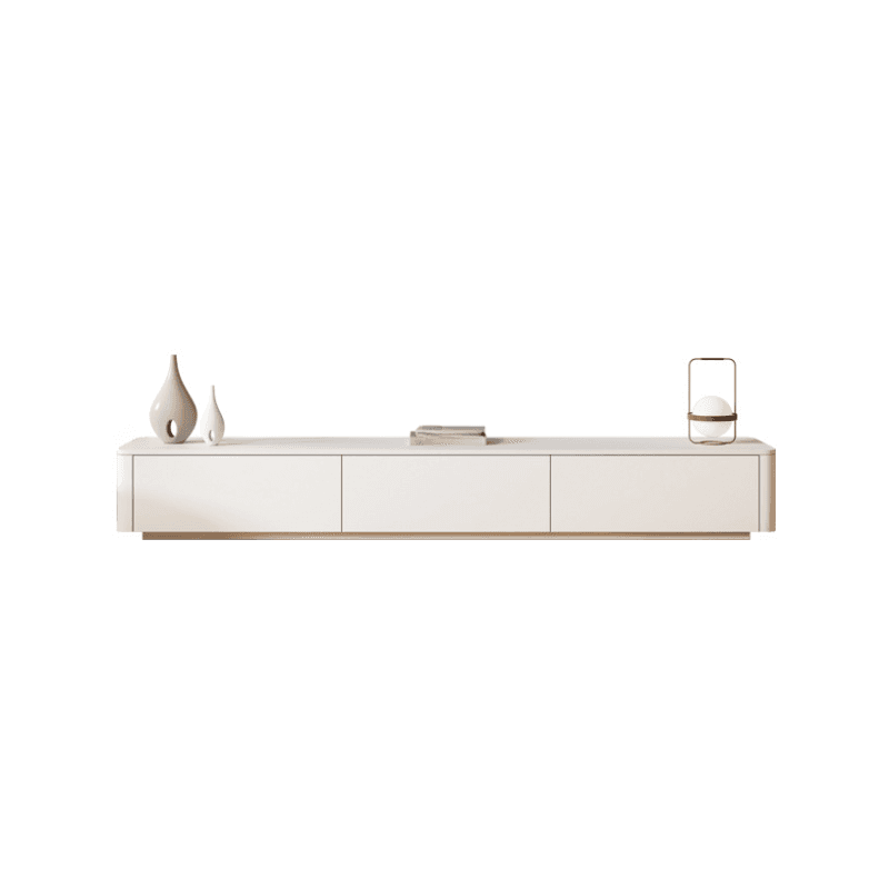 Ivory Rectangular Wall-supported TV Stand with 6 Drawers/5 Drawers - image 12