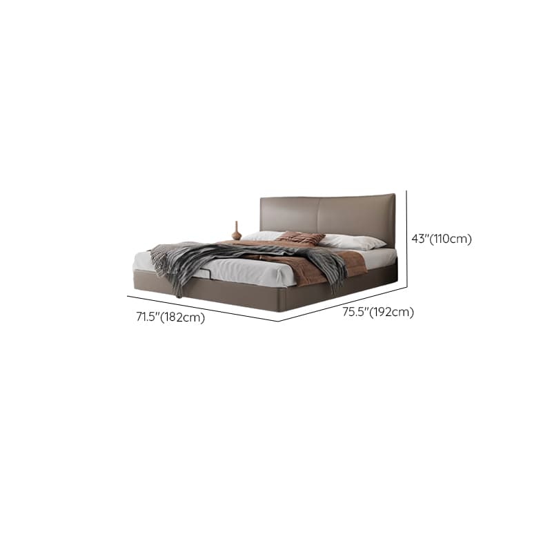 Solid Color Sponge Upholstered Storage Included Panel Bed for Bedroom - image 15