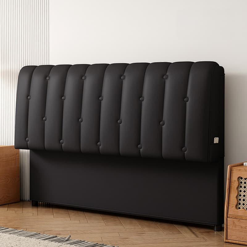 King(76"W x 80"L)/Queen(60"W x 80"L)/Full(54"W x 75"L) With Legs, Sponge, Decorative-stitched, Wood Frame and Standard（36-55“） Rectangular Panel