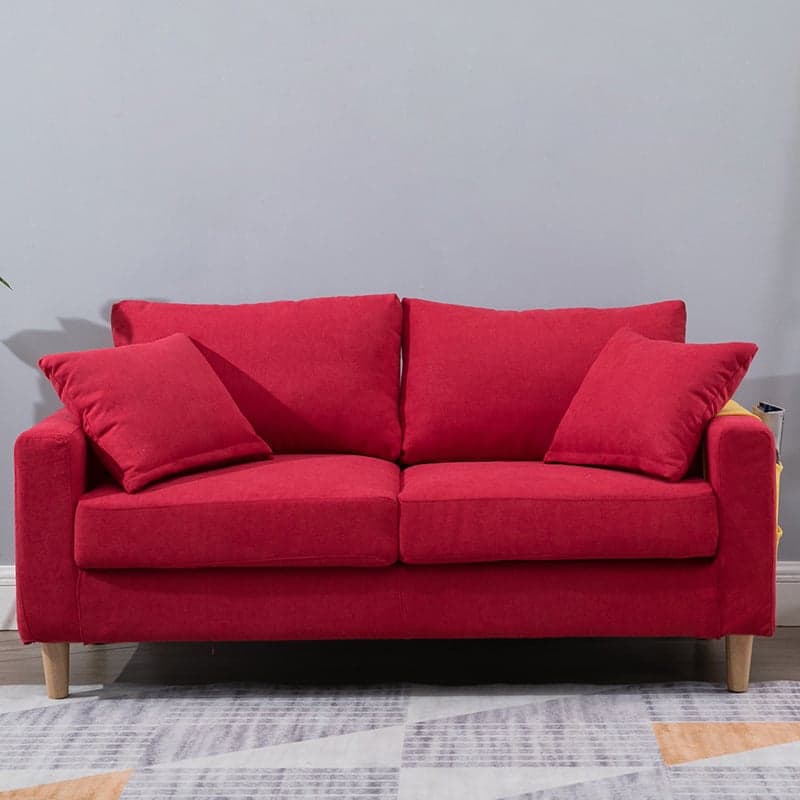 Contemporary Beige/Khaki/Gray Solid Color Standard Sofa with Storage, Wide Pillow Back and Square Arm - image 4