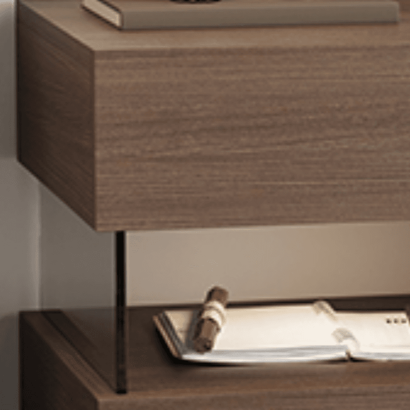 Modish Nightstand With Drawer Organization Featuring 2 Drawers, 1 Shelf, and Lumber Countertop - image 15