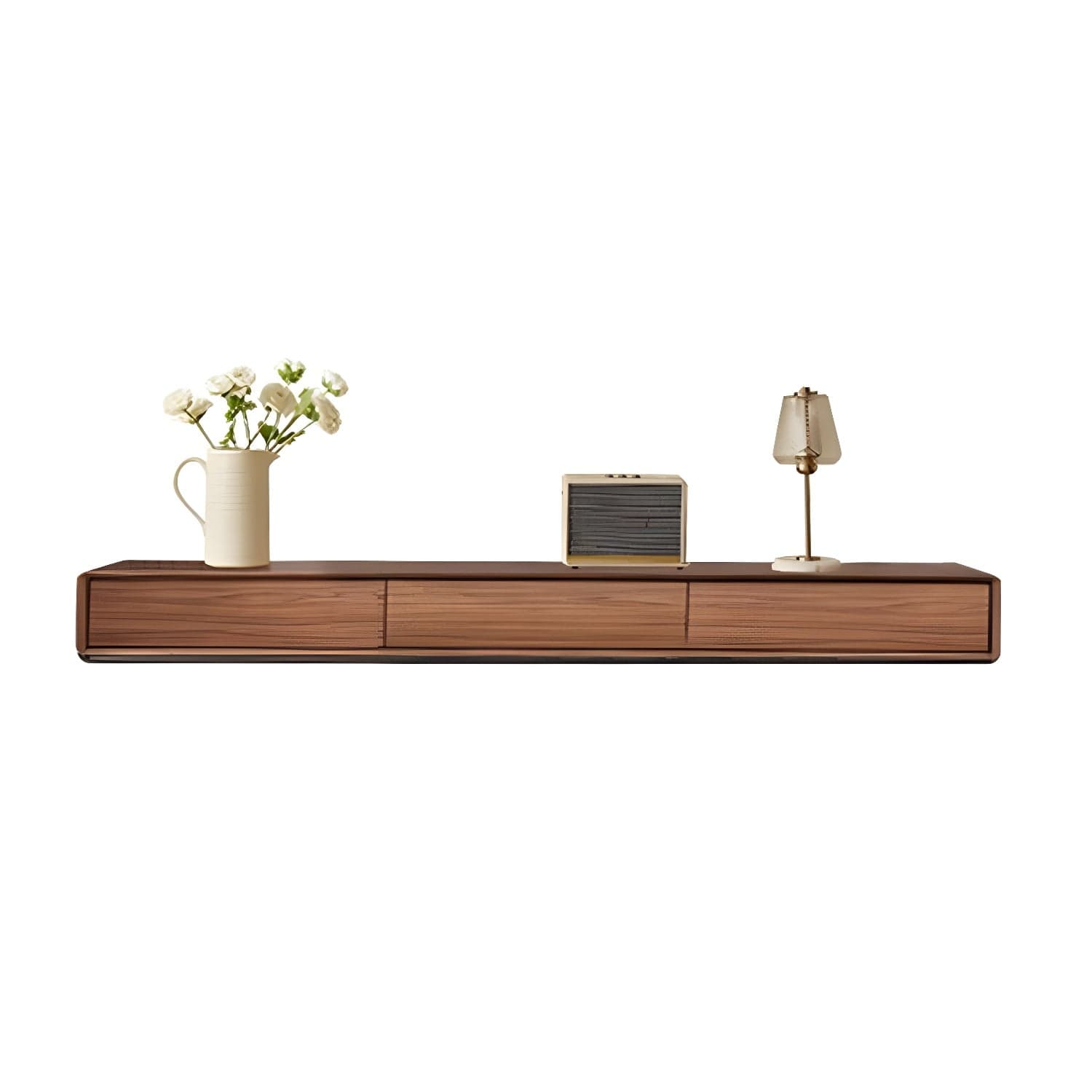 Contemporary Wood Media Console TV Stand with Drawer and Door - image 6