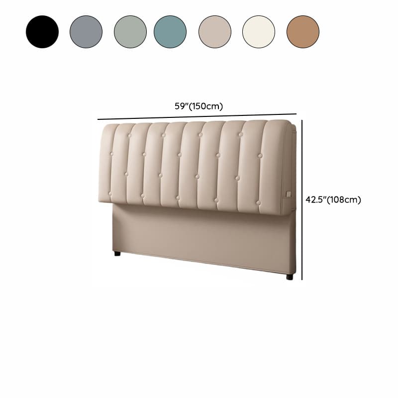 King(76"W x 80"L)/Queen(60"W x 80"L)/Full(54"W x 75"L) With Legs, Sponge, Decorative-stitched, Wood Frame and Standard（36-55“） Rectangular Panel - image 13