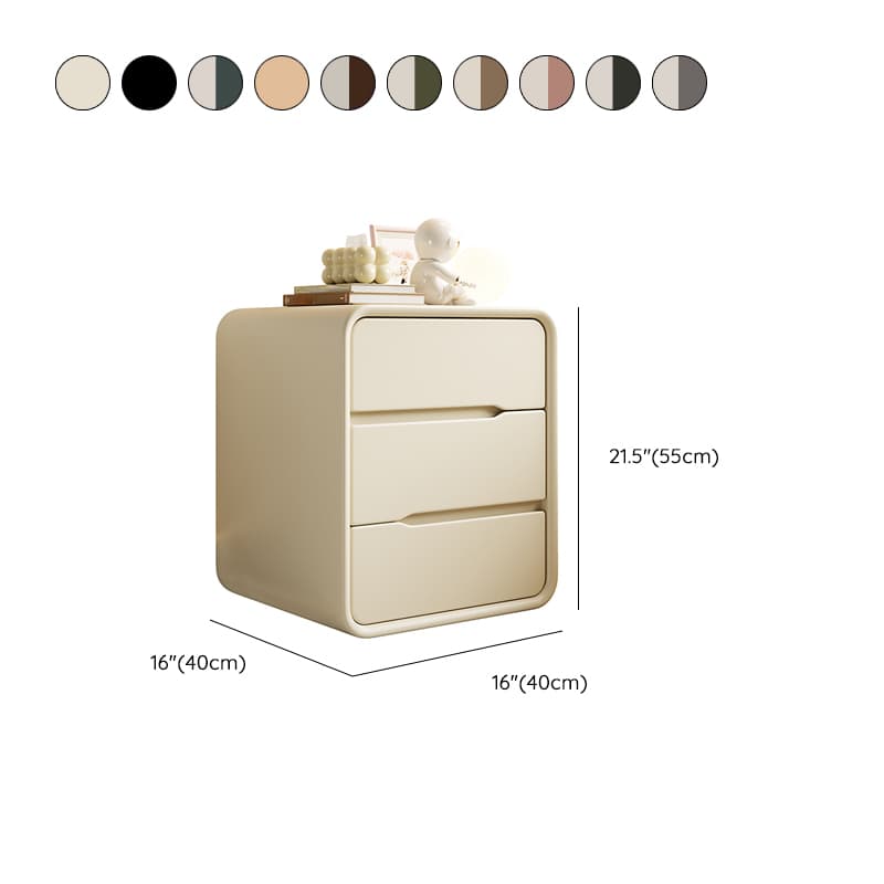 Art Deco Bedside Cabinet Nightstand Engineered Wood with 3 Drawers - image 20