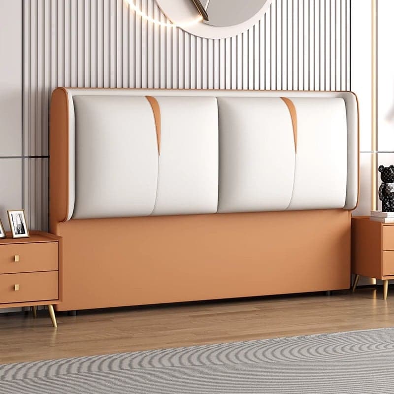 Minimalist Rectangle Timber Panel With Legs & Sponge Cushion for King(76"W x 80"L)/Queen(60"W x 80"L)/Full(54"W x 75"L) Bed, Standard（36-55“） - image 5