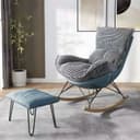 Upholstery Color Blue Houndstooth