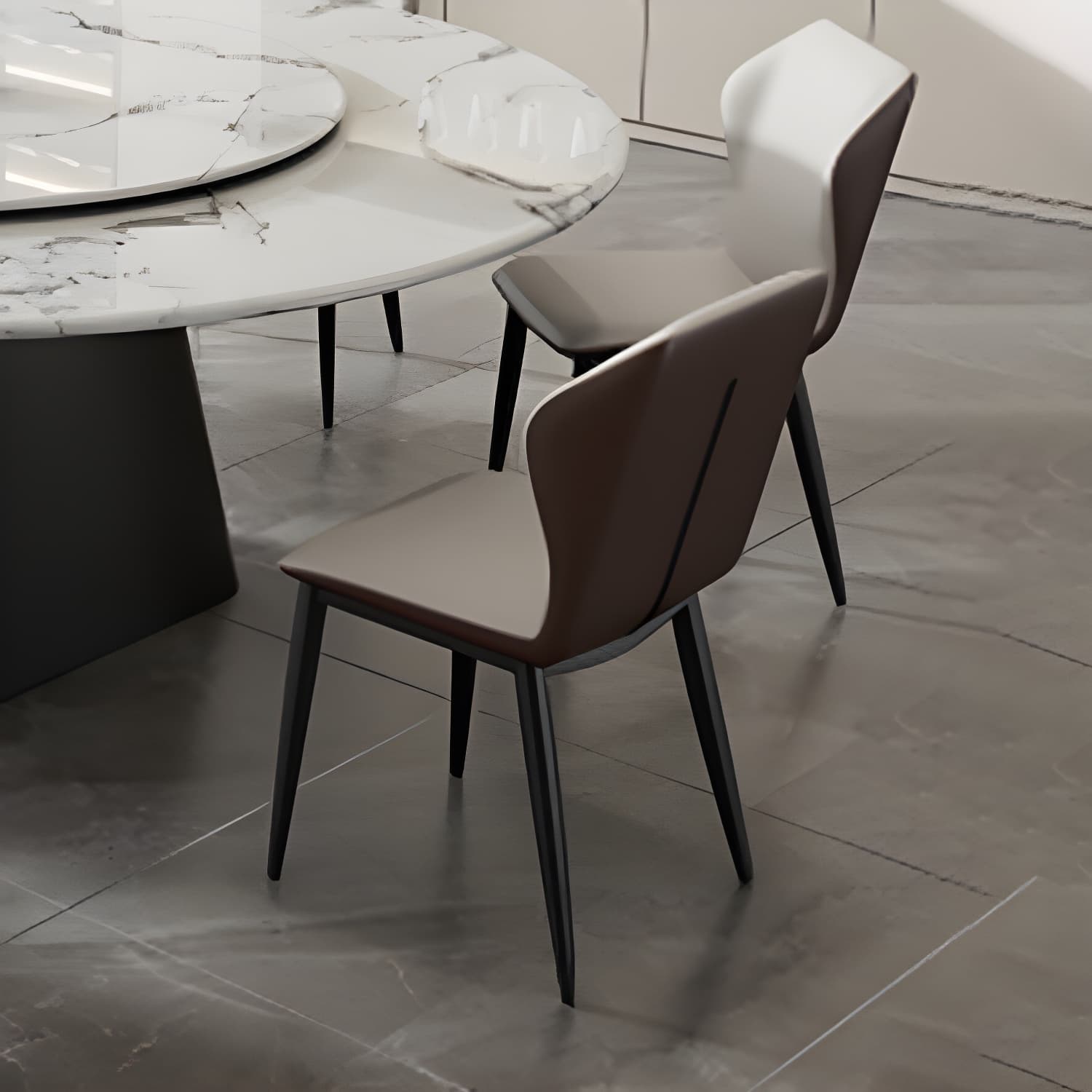 Modern 1/6/7/13 Pieces Furniture Round Stone Dining Set in White - image 7