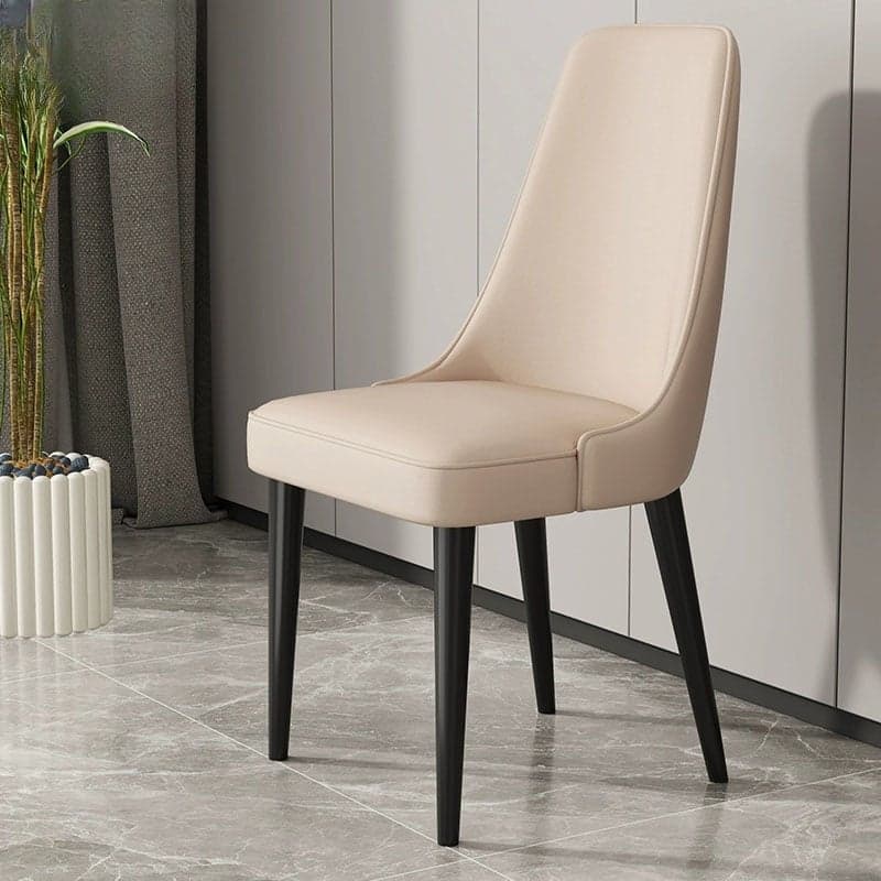 Mid-Century Modern Armless Faux Leather Kitchen and Dining Side Chair in Parsons Style - image 9