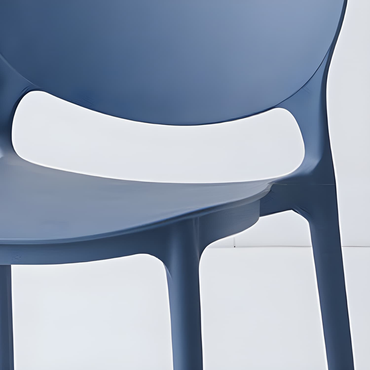 Modern Style Stackable Plastic Chair Open Back Dining Side Chair (Set of 4) - image 19