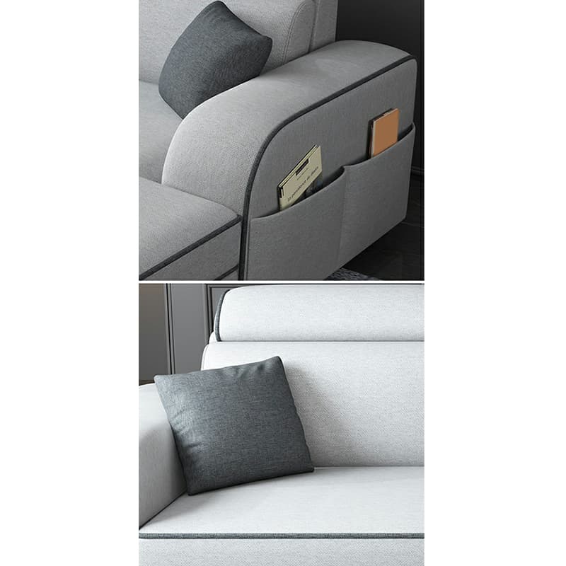 Square Arm Sectional Sofas with Adjustable Pillows and Storage - image 13