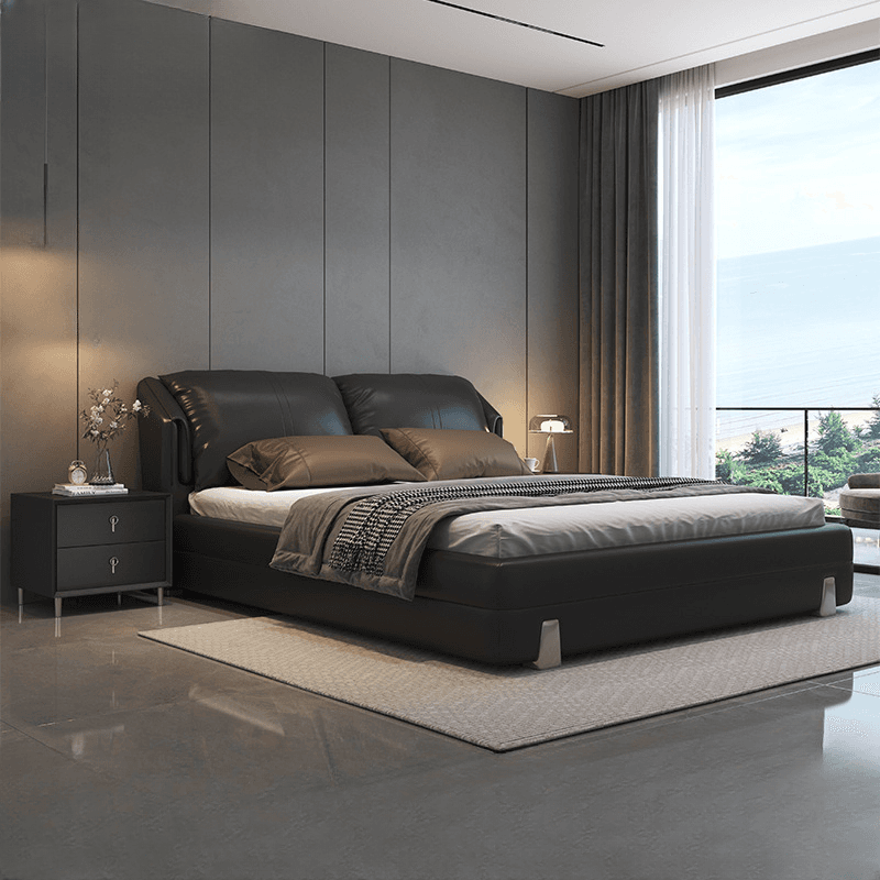 Solid Color Storage Bed/Platform Bed with Pine Wood Frame for Living Room