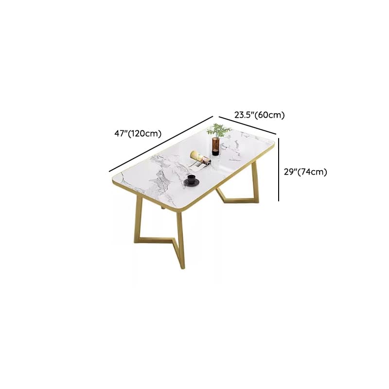 Luxurious Dining Table Set with Recycled Wood Top and Sleighing Base - image 19