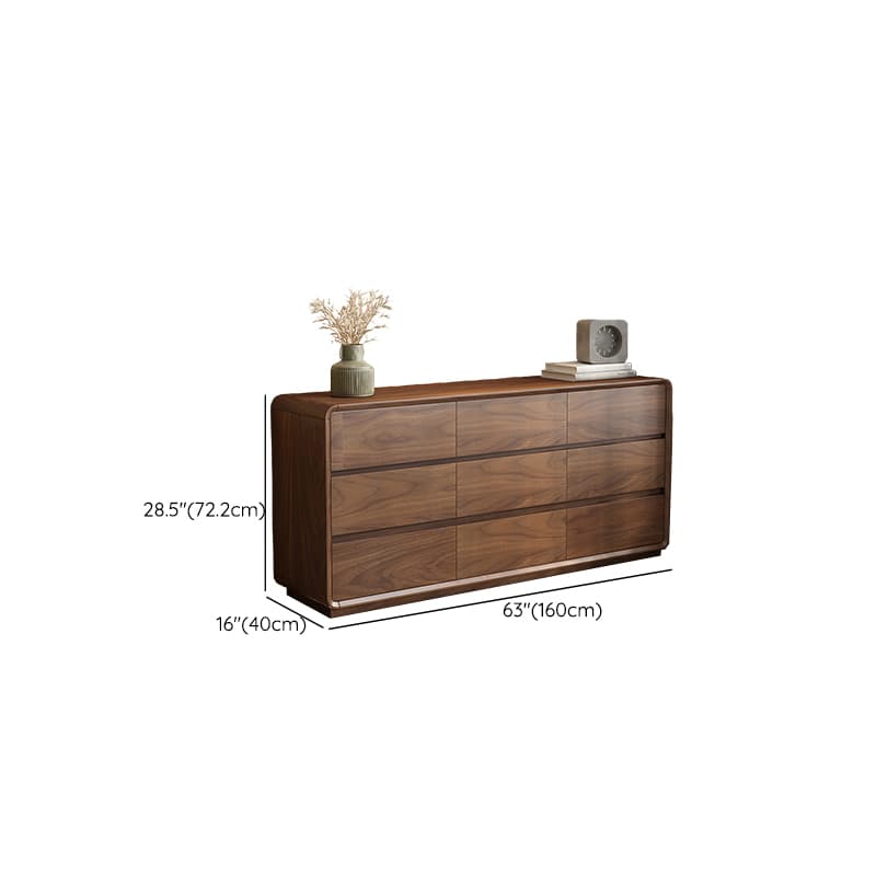 Cocoa Casual Rubberwood Double Dresser/Lingerie Chest with 9 Drawers/6 Drawers/8 Drawers Horizontal/Vertical - image 20