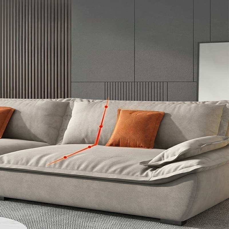 Blue/Off-White/Black Sofa with Concealed Support Living Spaces, 31.5"W x 32.7"H - image 10