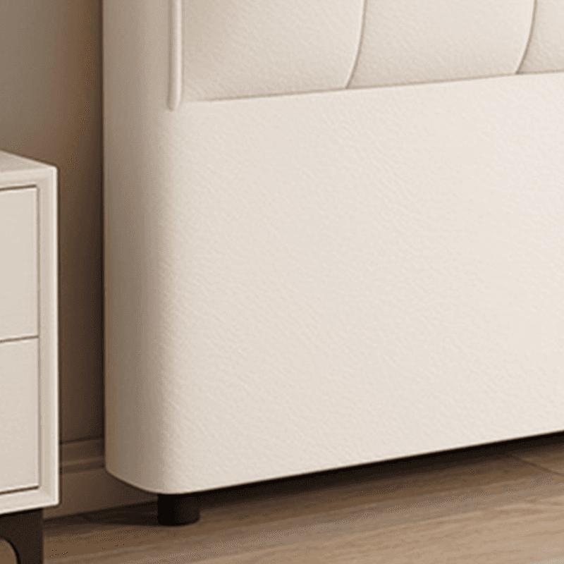 Trendy Panel/Wingback Headboard in Natural Wood with No Distressing, Rectangle Shape for King/Queen/Full Bed, Sponge Upholstery Fill, Standard Height - image 6