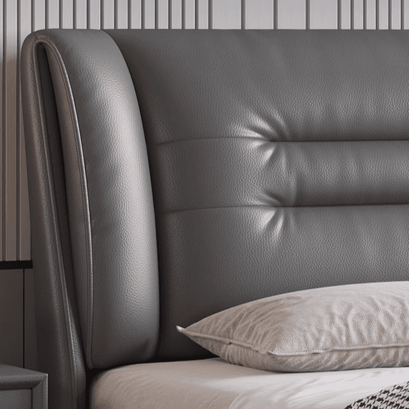 Grey Solid Color Storage Bed/Platform Bed with Pine Wood Frame for Living Room - image 6