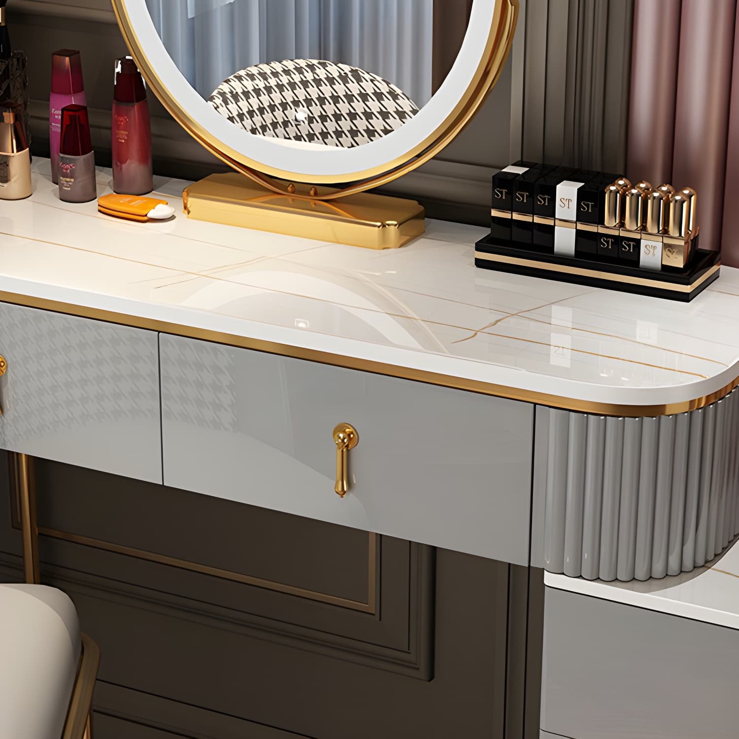 Modern Simple Style Vanity Dressing Table with Drawers for Bedroom - image 9