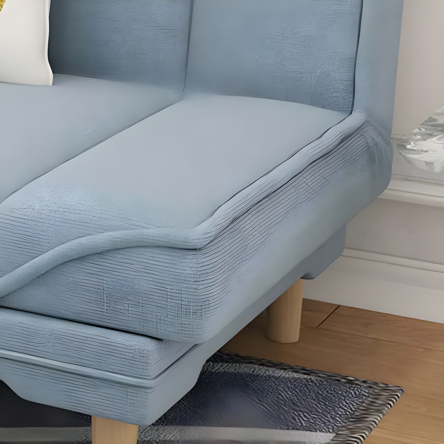 Convertible Armless Sofa 48"W Modern Sofa with Cotton Blend for Living Room - image 31