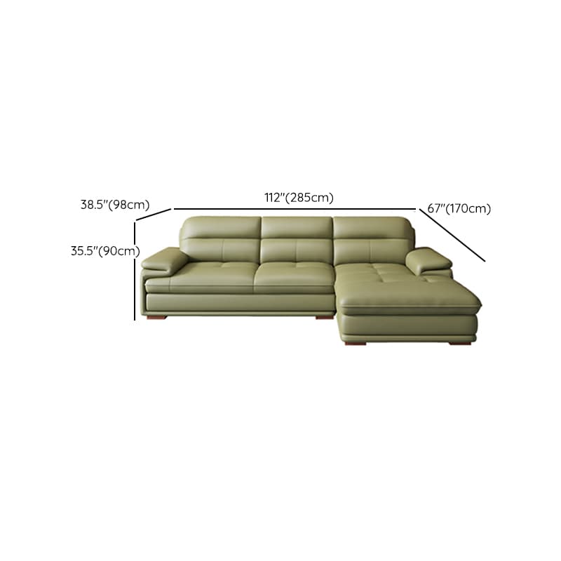 Elegant Interface Genuine Leather Sectional Set in Gray for Stylish Living Rooms - image 19