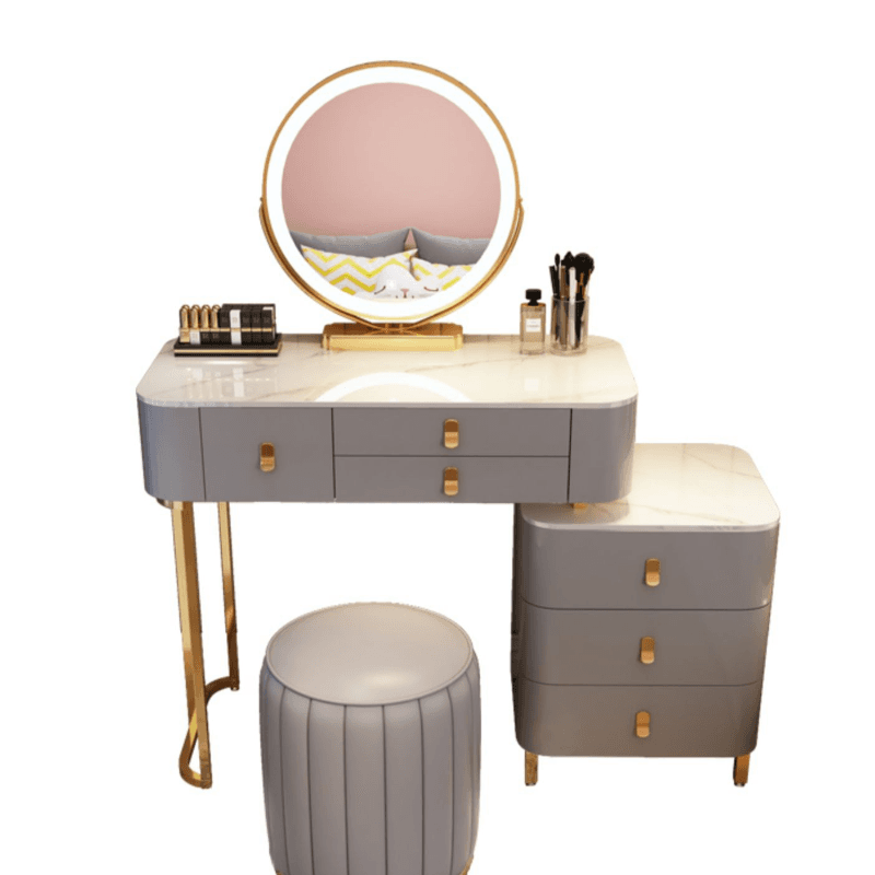 Multi-Purpose Scalable Vanity Set with Push-Pull Drawers, Adjustable Touch & Adjustable Brightness Lighting System, Dividers Included - image 13