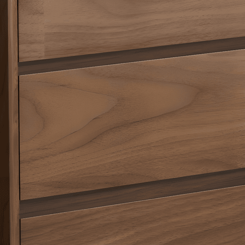 Cocoa Simplistic Natural Wood Double Dresser/Lingerie Chest with 6/9/5 Drawers in Horizontal/Vertical Orientation - image 7