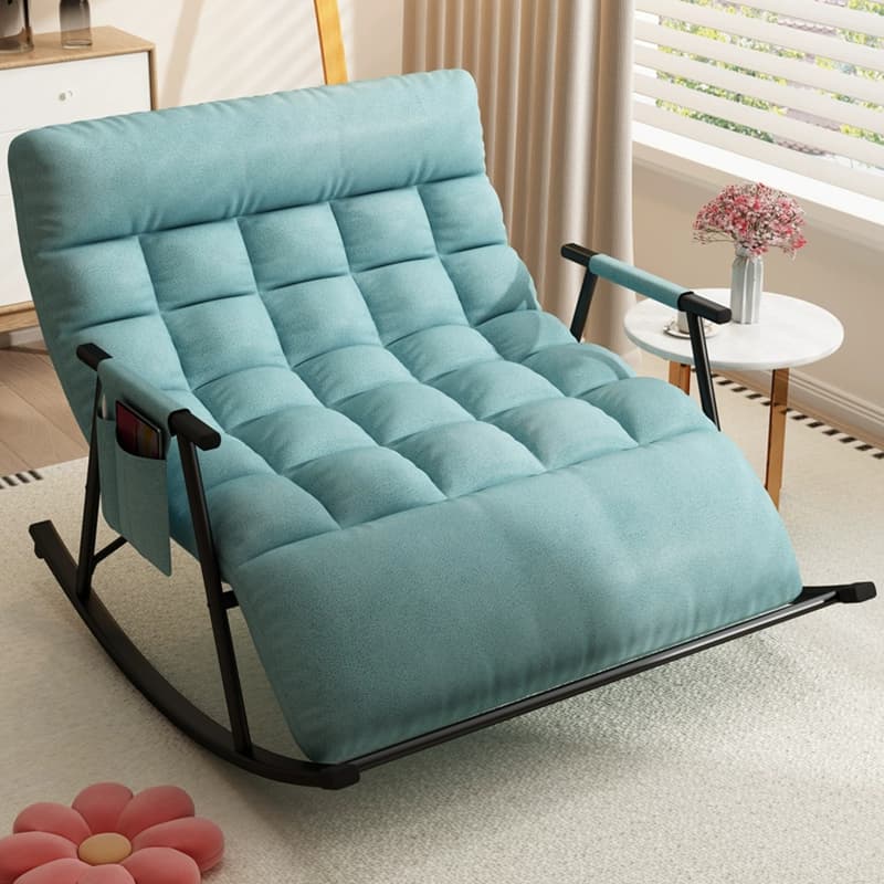 Stylish and Modern Upholstered Rocking Chair for Home Decor - Comfortable Seating with Track Arms - image 12