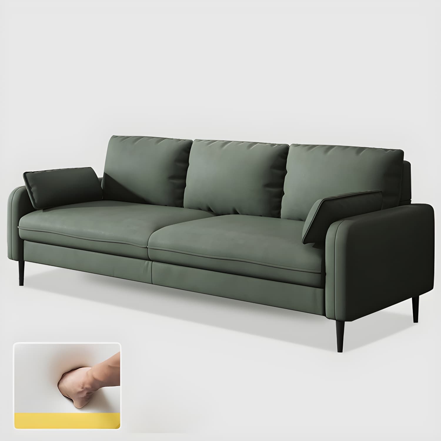 Modern Pillow Back Sofa with Storage Not Included for 35-40 Women - image 4