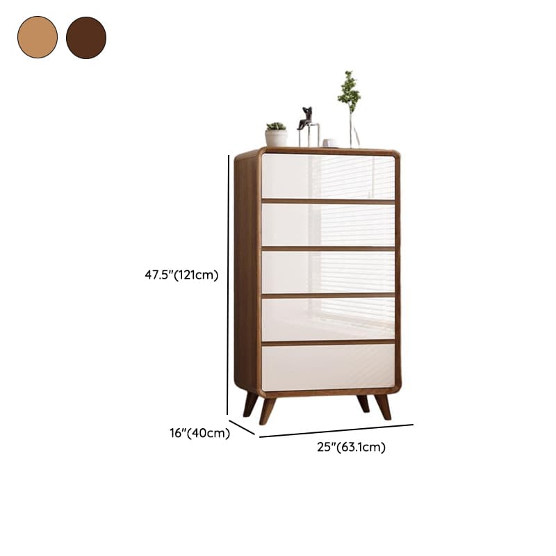 Retro Solid+Manufactured Wood Semainier for Sleeping Quarters, Horizontal/Vertical - image 8