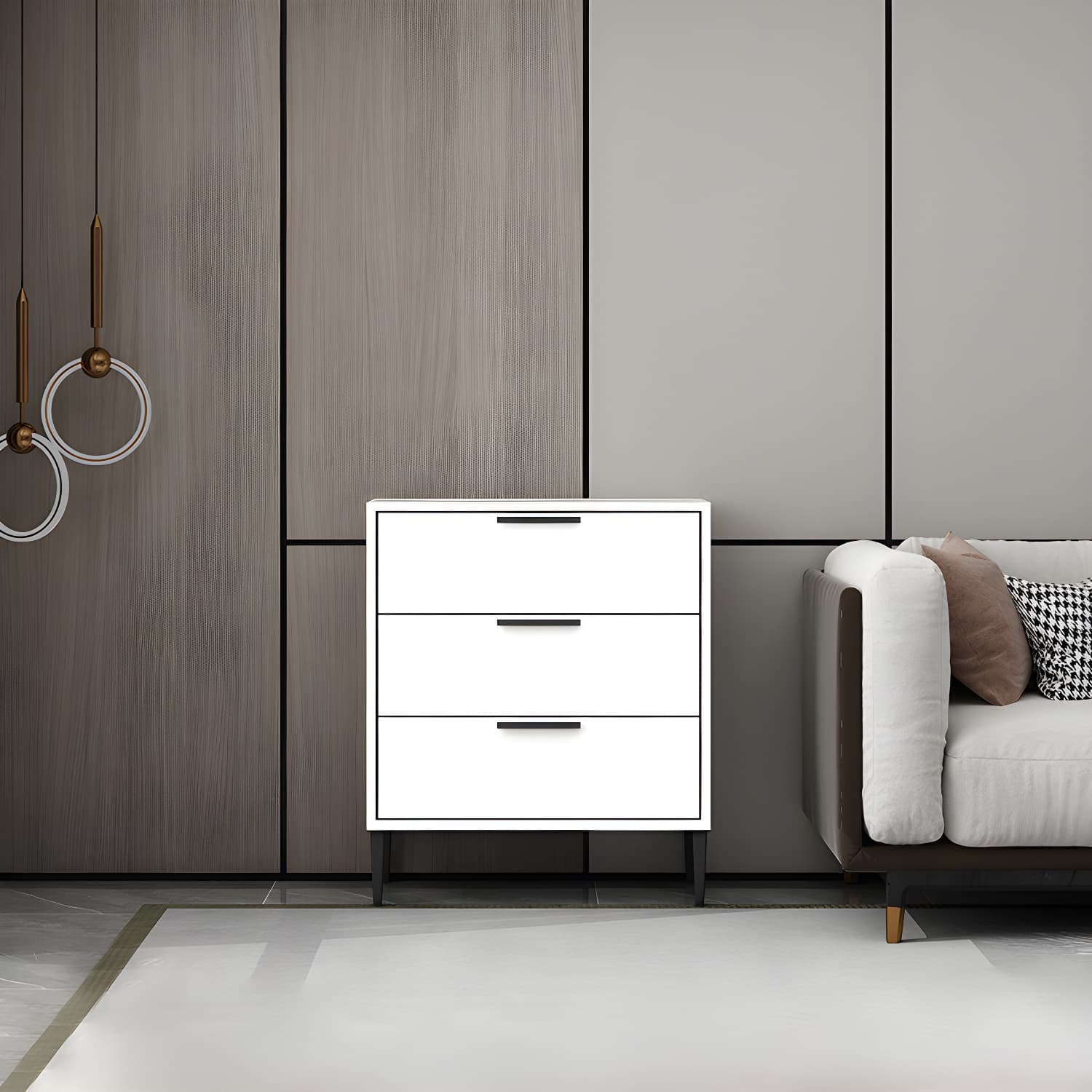 22.83" L x 11.81" W Contemporary Wood Accent Chest with Drawers - image 3