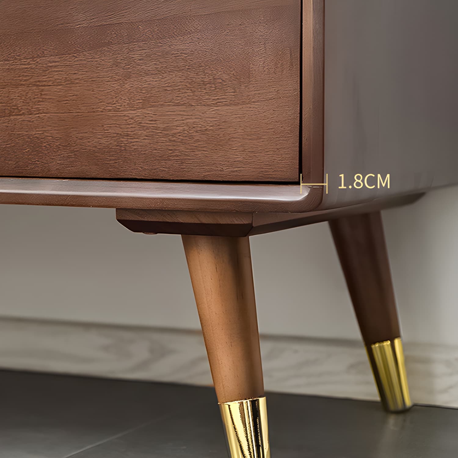 Solid Wood Accent Chest Mid Century Drawers Included Cabinet - image 11