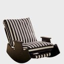 Color Brown/White Stripe