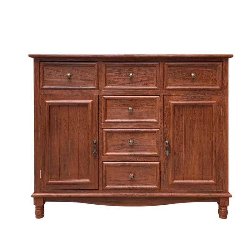 Traditional Wood Server in Espresso with 3 Drawers/4 Drawers/6 Drawers, Cabinet & One Internal Shelf/2 Shelves Included/Not Included - image 5