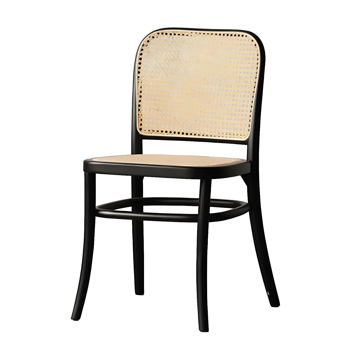 Traditional Style Dining Chair Solid Wood Cane Back Dining Room Chair - image 20