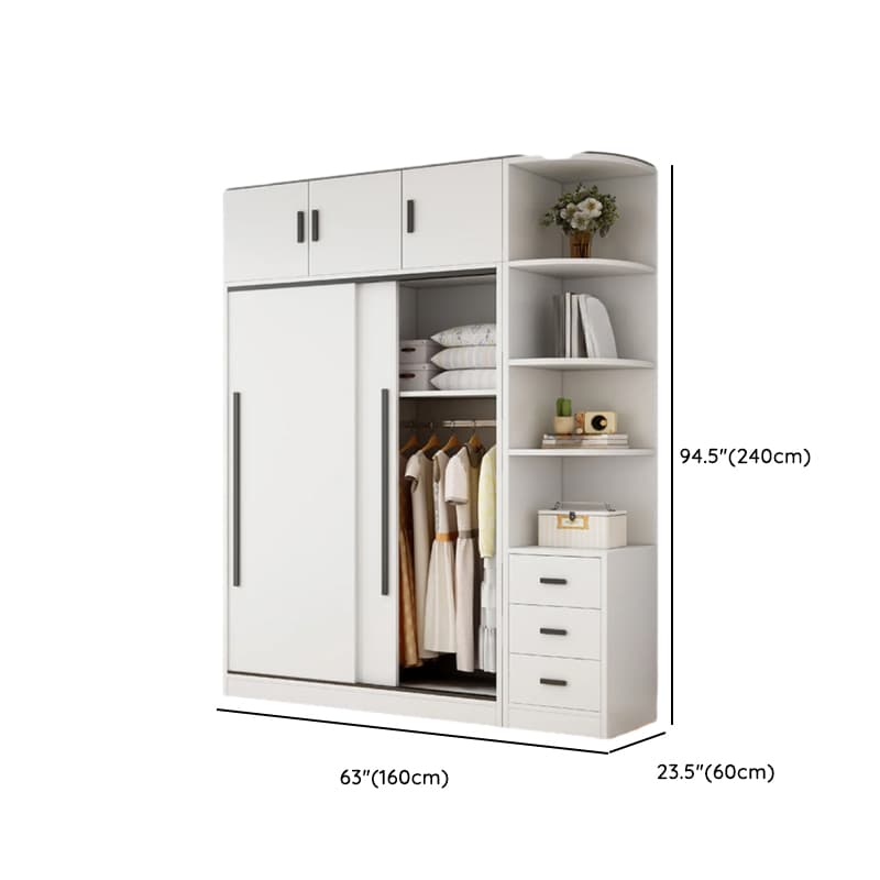 Chalk Modish Wood Dressing Station Soft Close Drawer Soft Close Door Interior Shelves - image 26