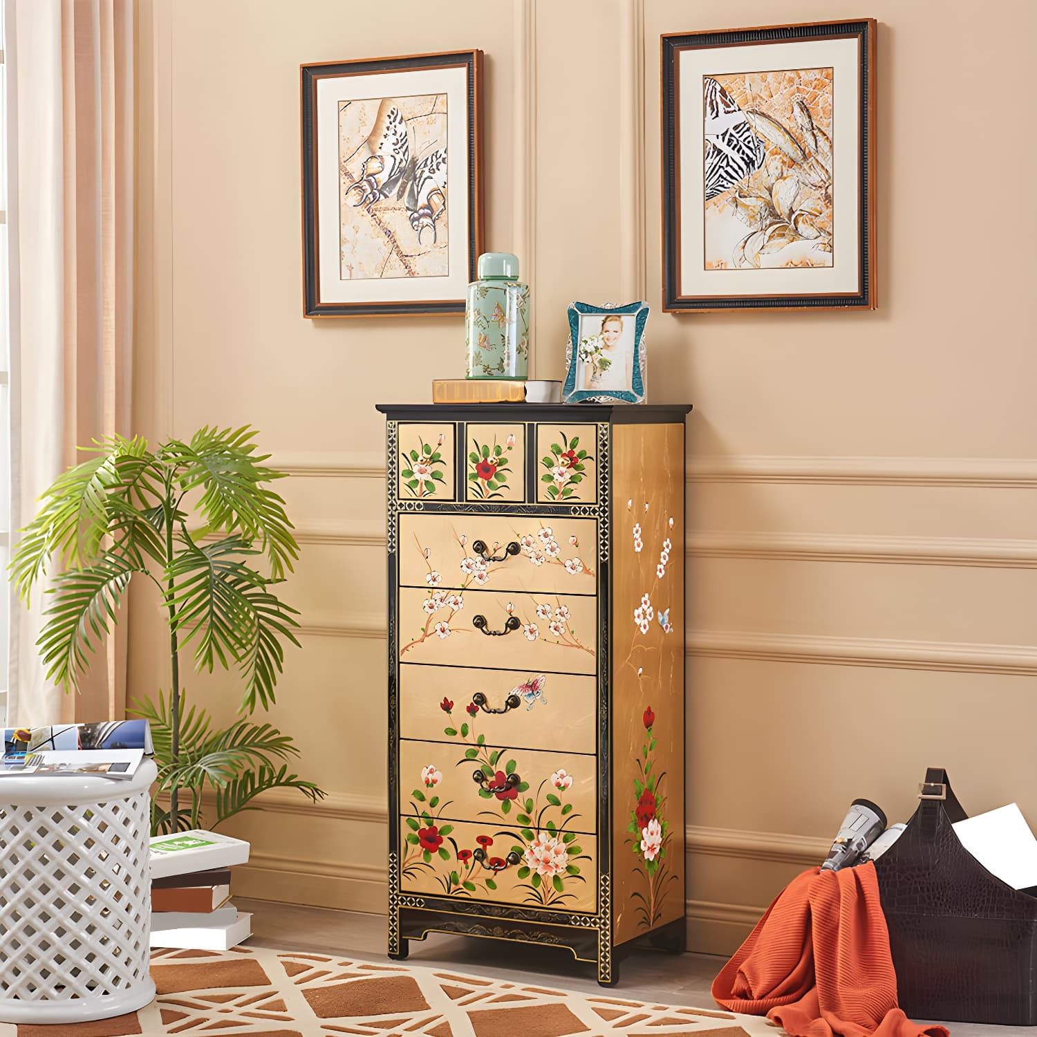 Classic Glam Dresser Solid Wood Storage Chest Dresser with 5/6/7/8/9 Drawers - image 9