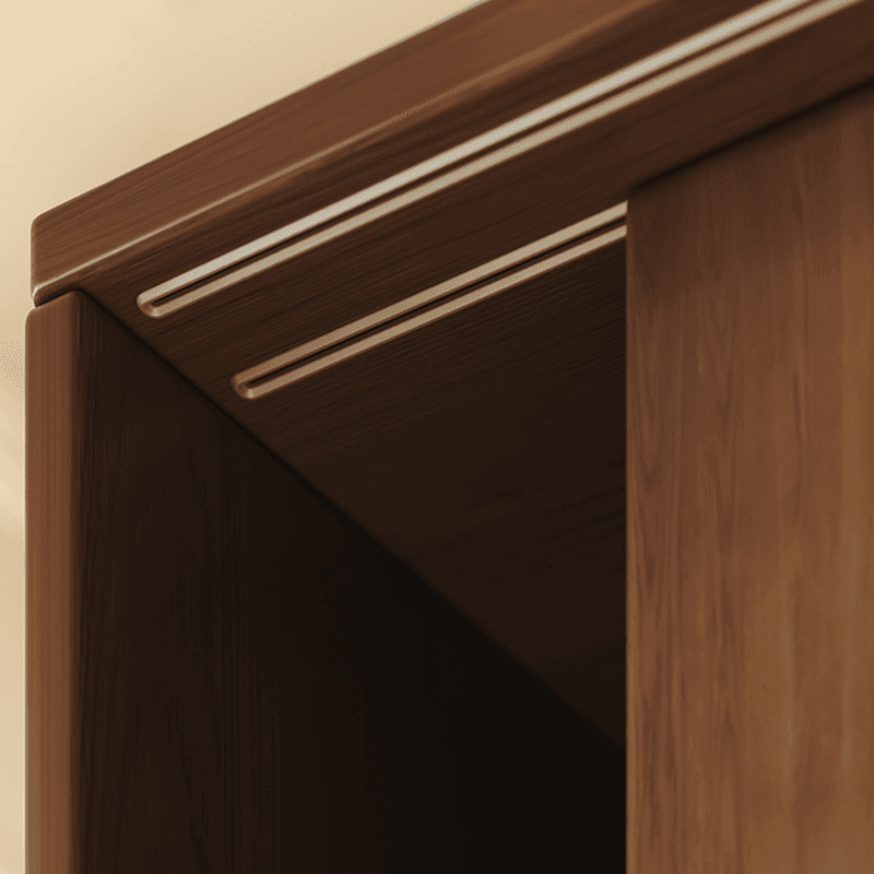 Stylish Coffee Modern Lumber Standalone Armoire Cabinet with Soft Close Drawers and Doors, Interior Shelves - image 7