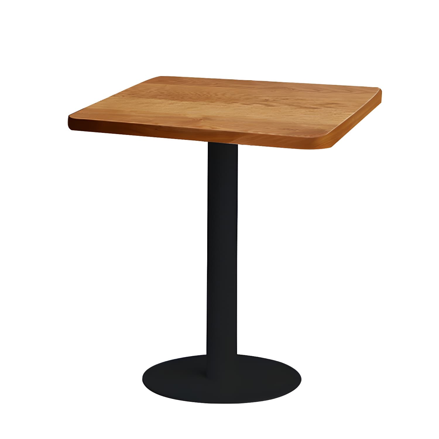 Modern Natural Pine Solid Wood Top Dining Table with Iron Base - image 7
