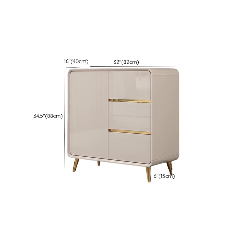 Elegant Wood Buffet with 3 Drawers and Cabinets for Kitchen Storage - image 10