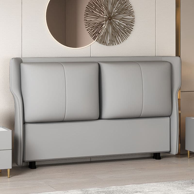 Standard（36-55“） Free-standing Standard Full(54"W x 75"L)/Twin(38"W x 75"L) No Distressing Rectangular Wingback Headboard with Sponge Filing and Wood/ Upholstery Frame - image 4