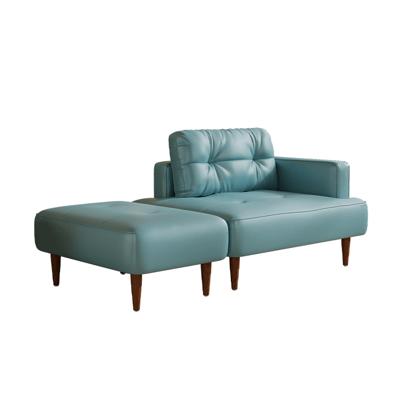 Drawing Room Stain Resistant Loveseat with Tufted Back in Taupe, 2-Person Seating, Receptacle Storage, and Recessed Arm