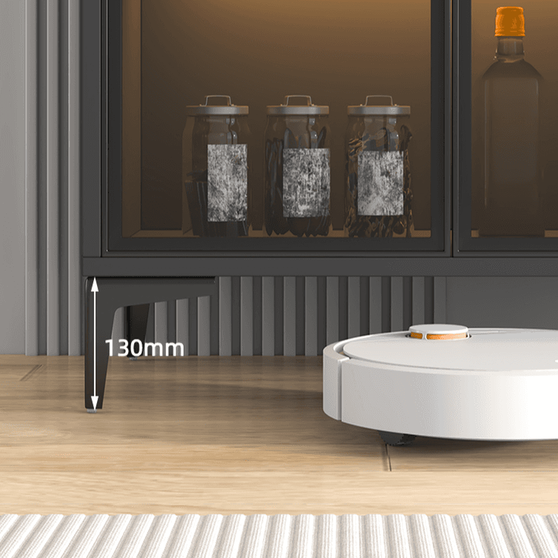 Ground Buffet Table/Server with Stone Countertop, Glass Doors, and Flexible Shelf Storage Compartment - image 11