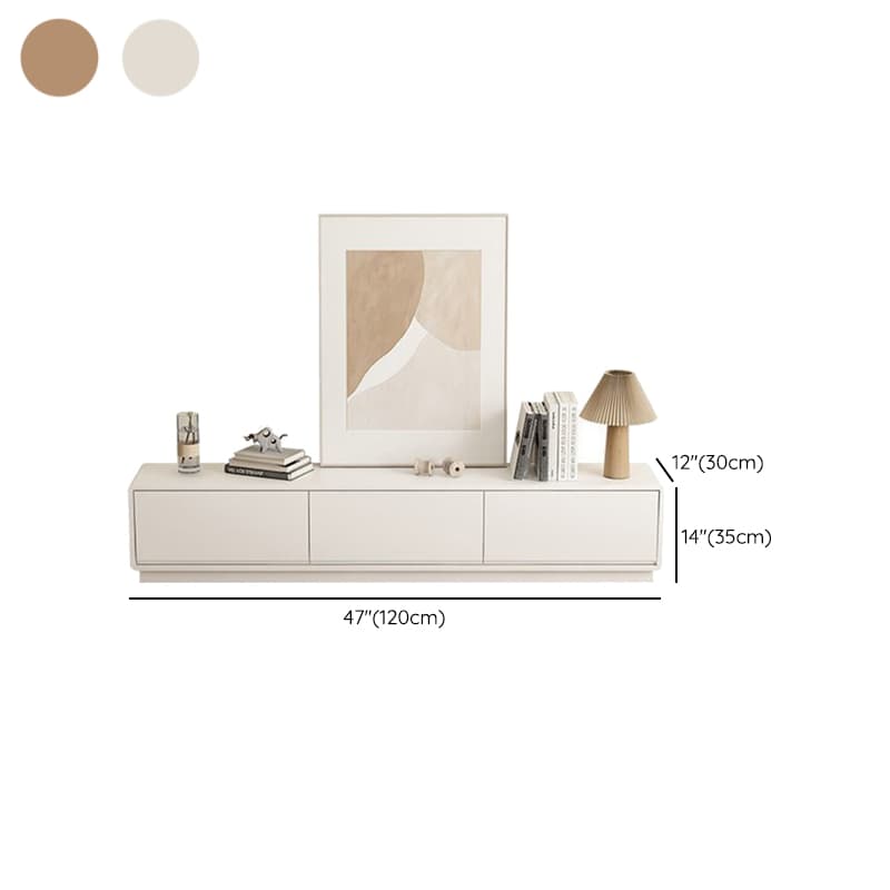 Modern Wood TV Stand with Drawers and Low Height, Featuring Cable Management - image 11